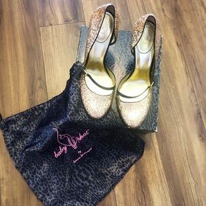 Kimora Gold Glitter Maryjane Baby Phat heels